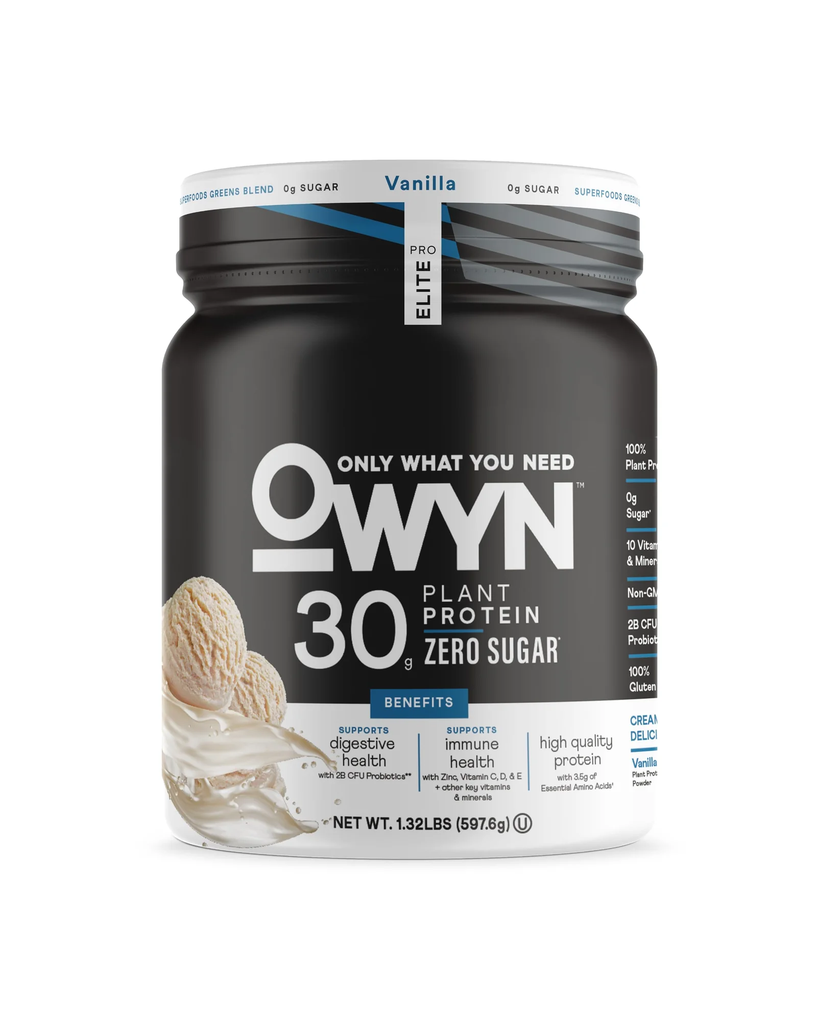 Owyn Pro Elite протеин растительный Ваниль 1.32 фунта — 1