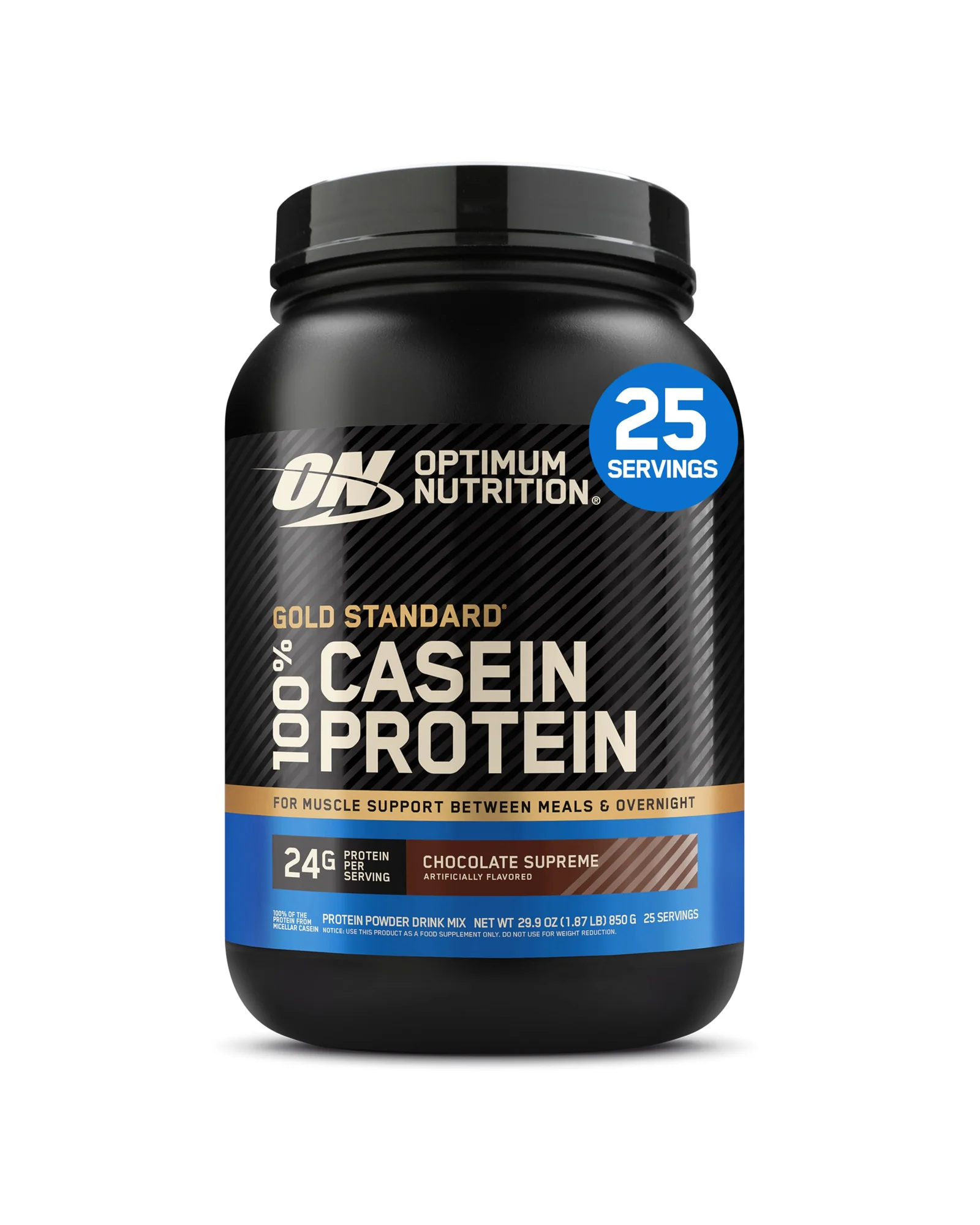 Optimum Nutrition Gold Standard 100% Micellar Casein шоколад — черный