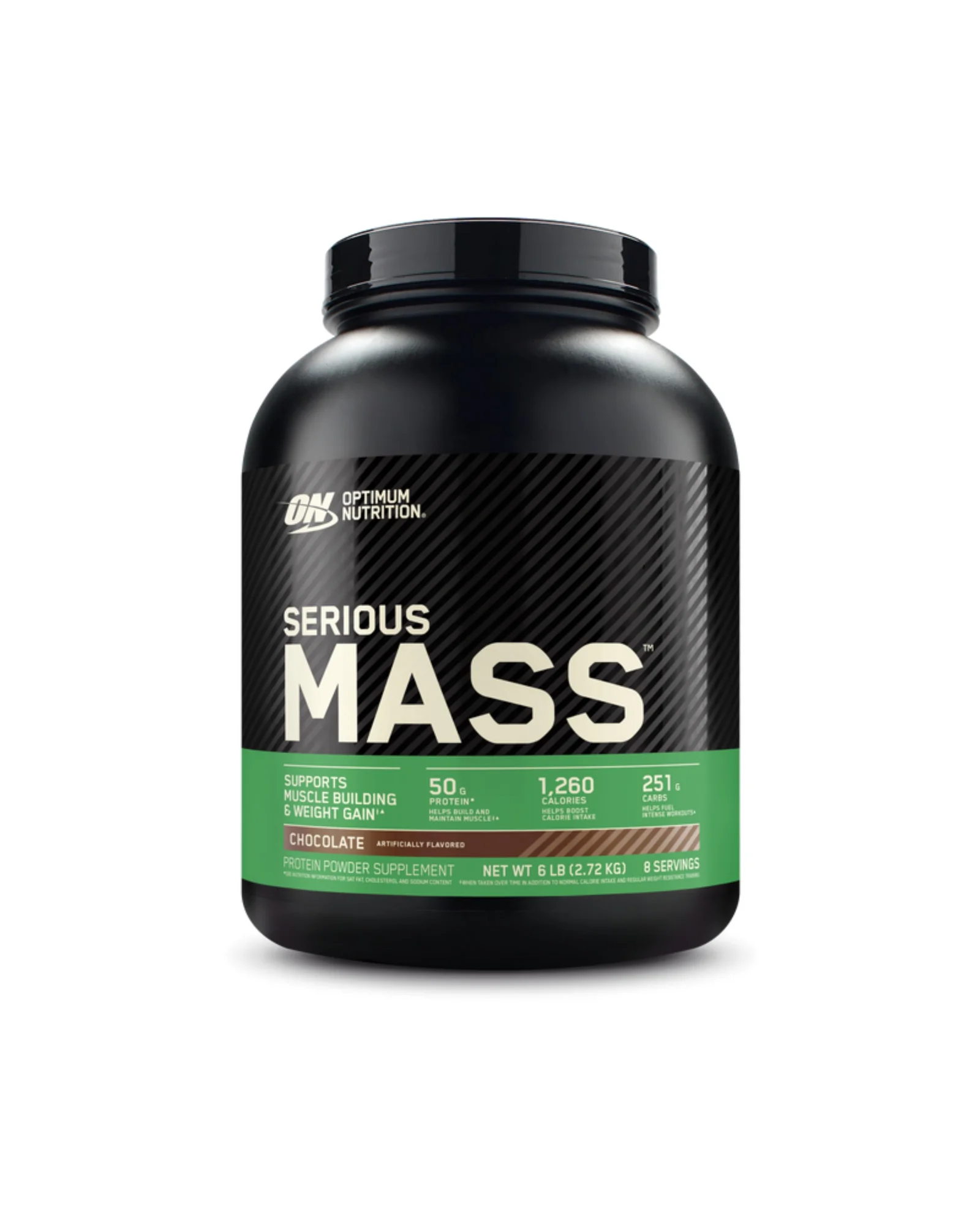 Optimum Nutrition Serious Mass 6 фунтов шоколад — черный