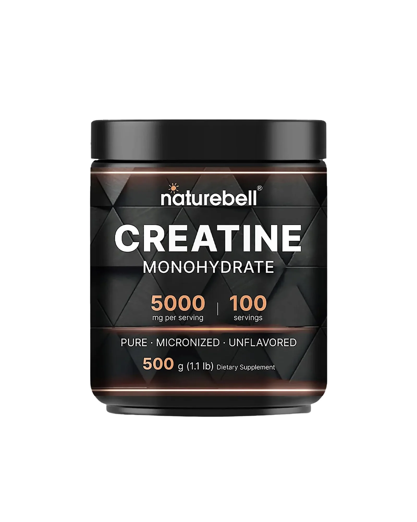 NatureBell Креатин Моногидрат 500г — черный