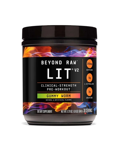 BEYOND RAW LIT V2 предтренировочный коктейль Gummy Worm