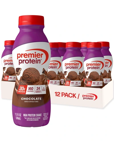 Premier Protein протеиновый коктейль со вкусом шоколада, 30 г белка, 12 шт.