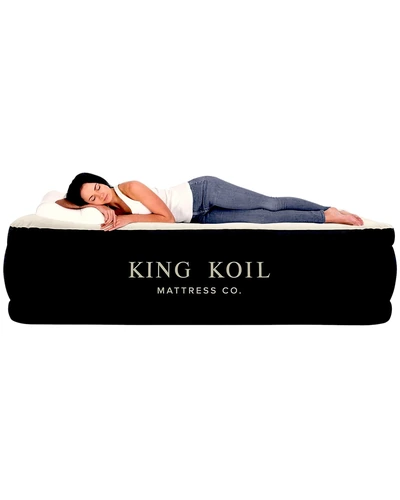 King Koil Luxury Pillow Top надувной матрас Queen с встроенным насосом