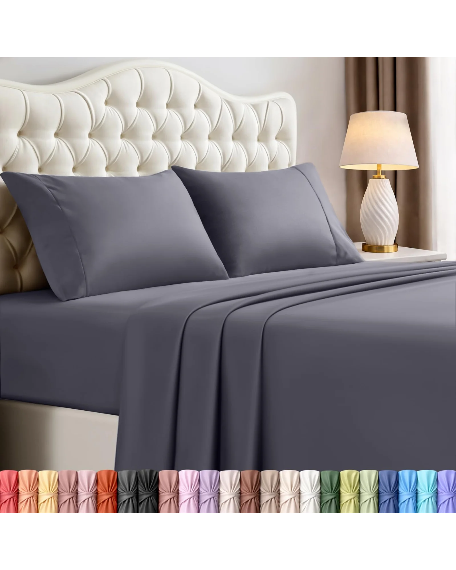 Utopia Bedding Queen Size Sheet Set постельное белье 4 предмета — 1