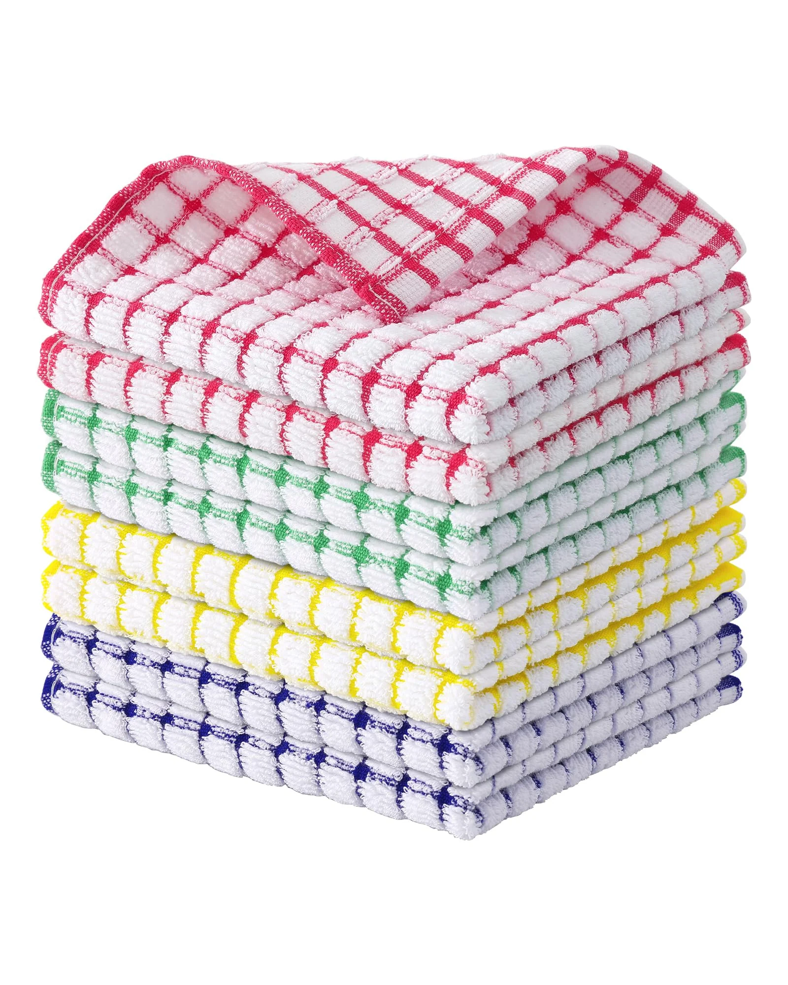 Kitinjoy Cotton 8 Pack Terry Kitchen Dish Cloths — 1