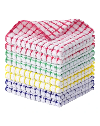 Kitinjoy Cotton 8 Pack Terry Kitchen Dish Cloths