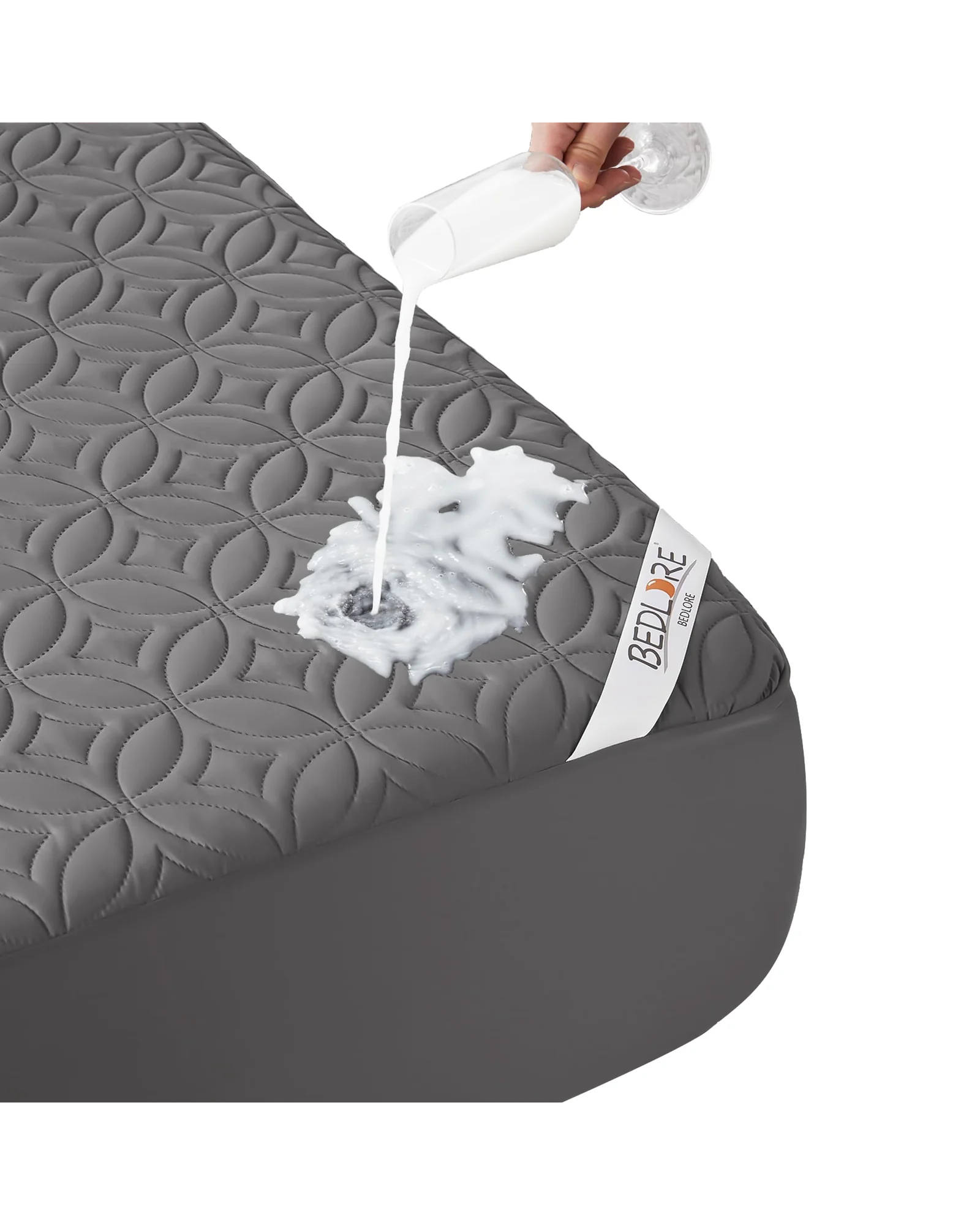 BEDLORE Наматрасник водонепроницаемый King Size (серый) — 1