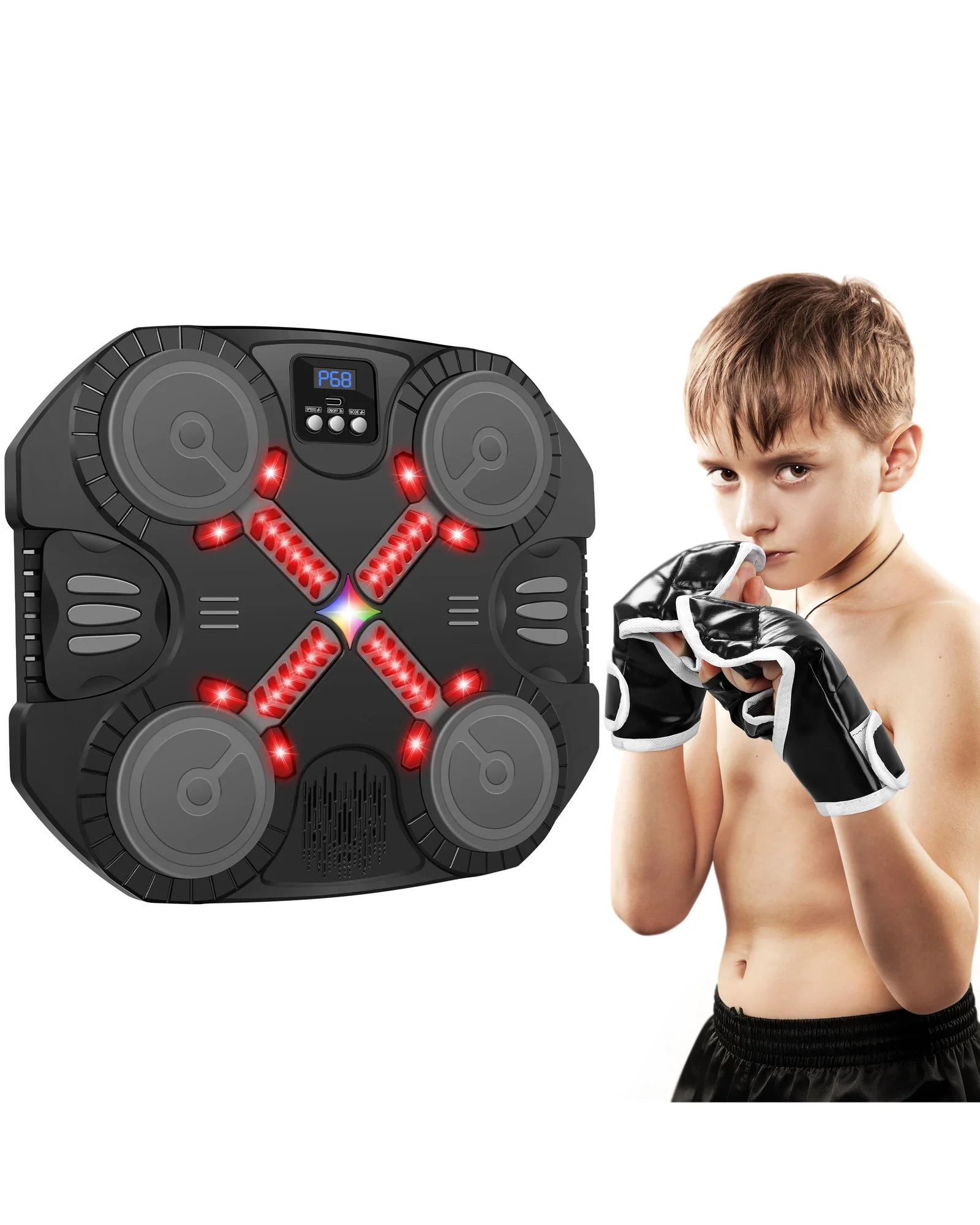 Music Boxing Machine — музыкальный боксёрский тренажёр с LED — 1
