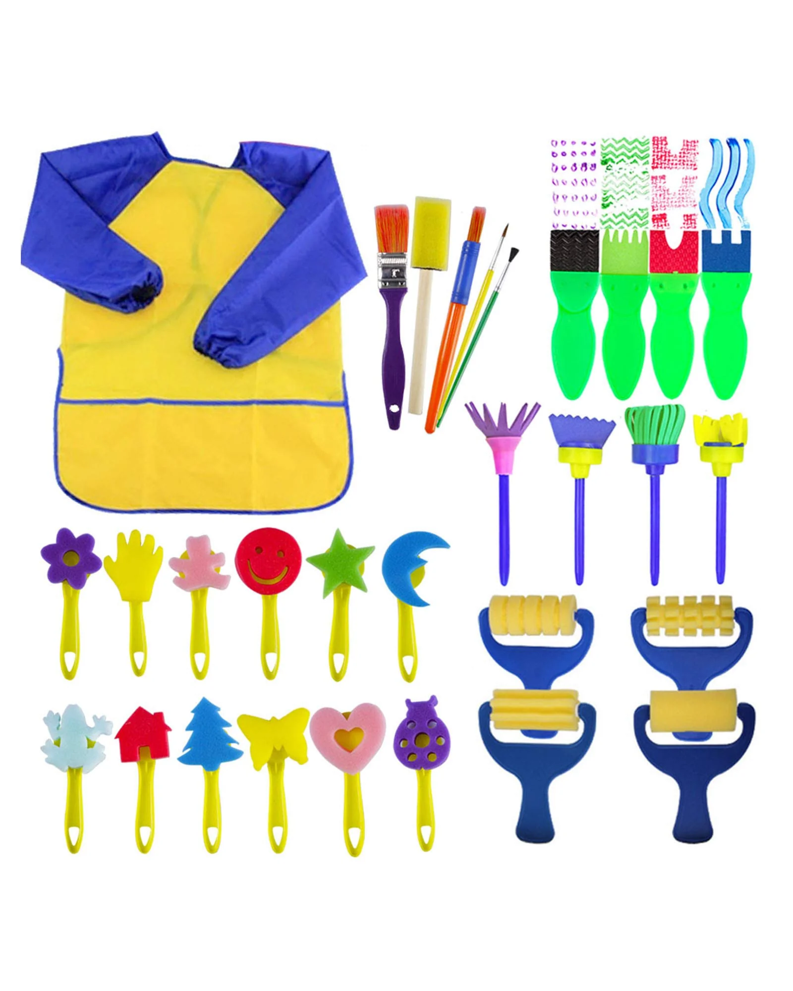 EVNEED Paint Sponges for Kids, 29 шт набор — 1