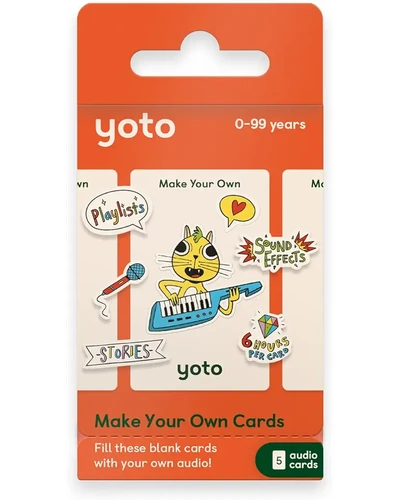 Yoto карточки для самостоятельной записи звука 5 шт
