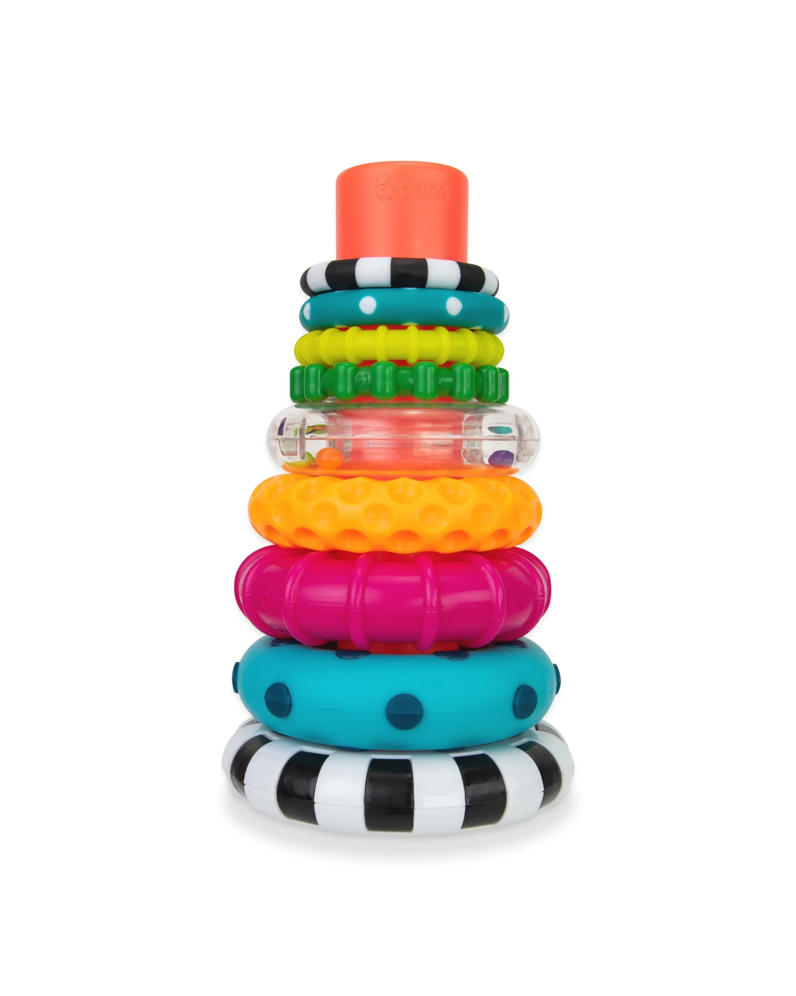 Sassy Stacks of Circles — STEM игрушка для развития, 9 предметов — 1