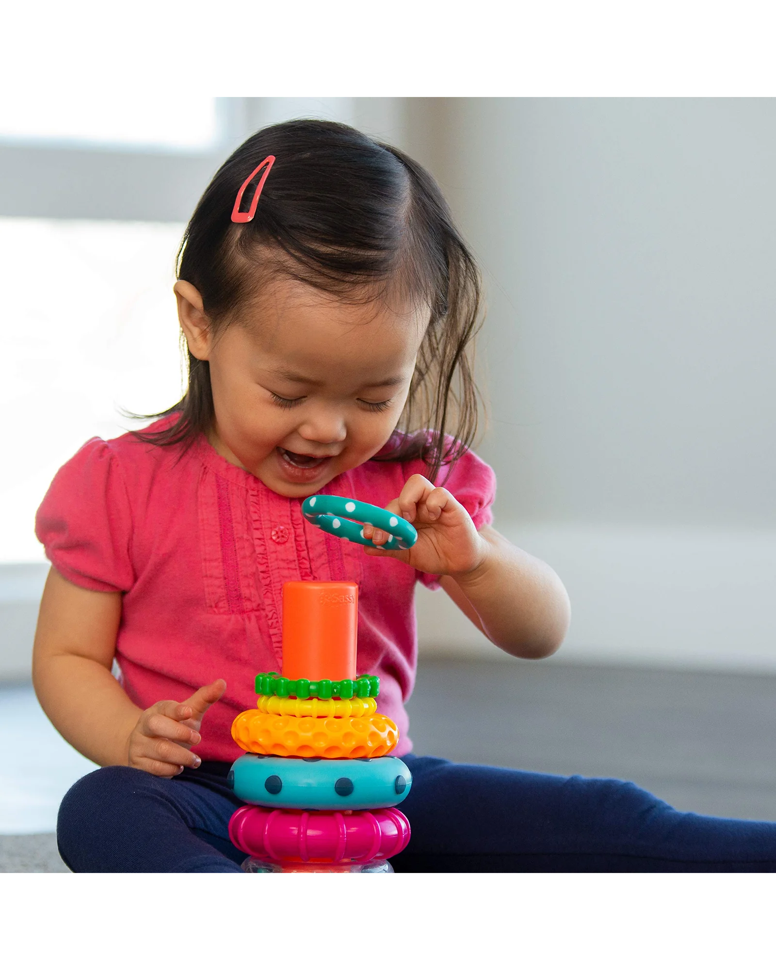 Sassy Stacks of Circles — STEM игрушка для развития, 9 предметов — 5