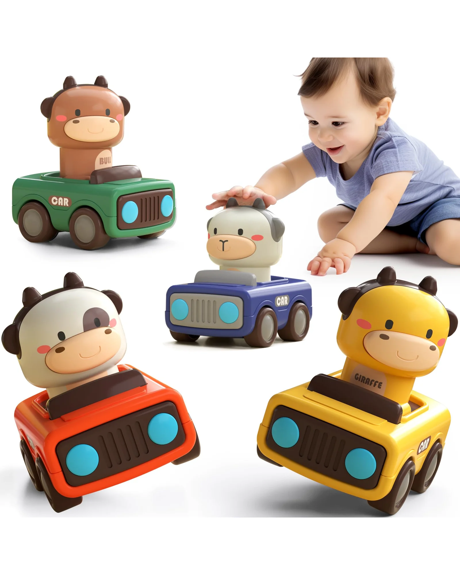 iPlay iLearn Игрушечные машинки для малышей — 1