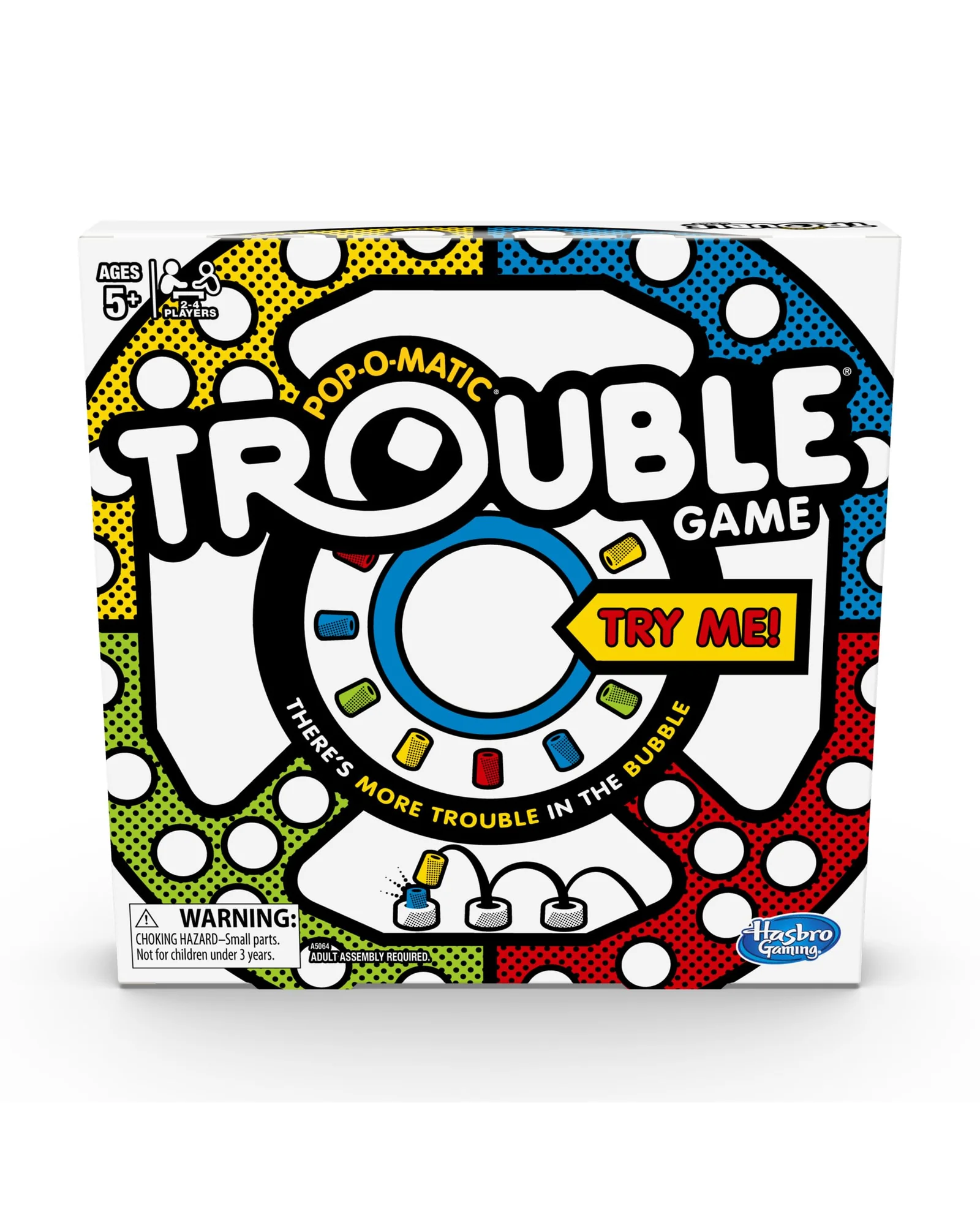 Hasbro Gaming Trouble, настольная игра для детей — мульти