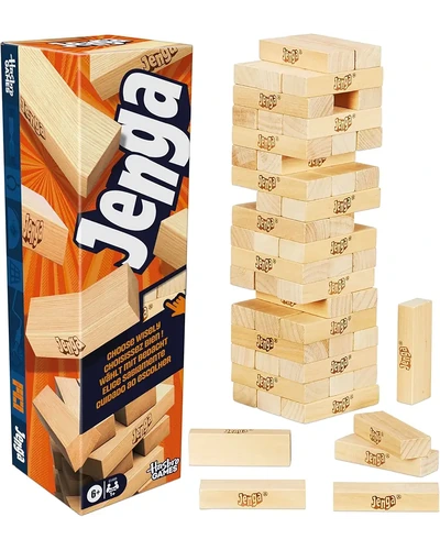 Jenga Hasbro официальная игра с цифровой кубиком