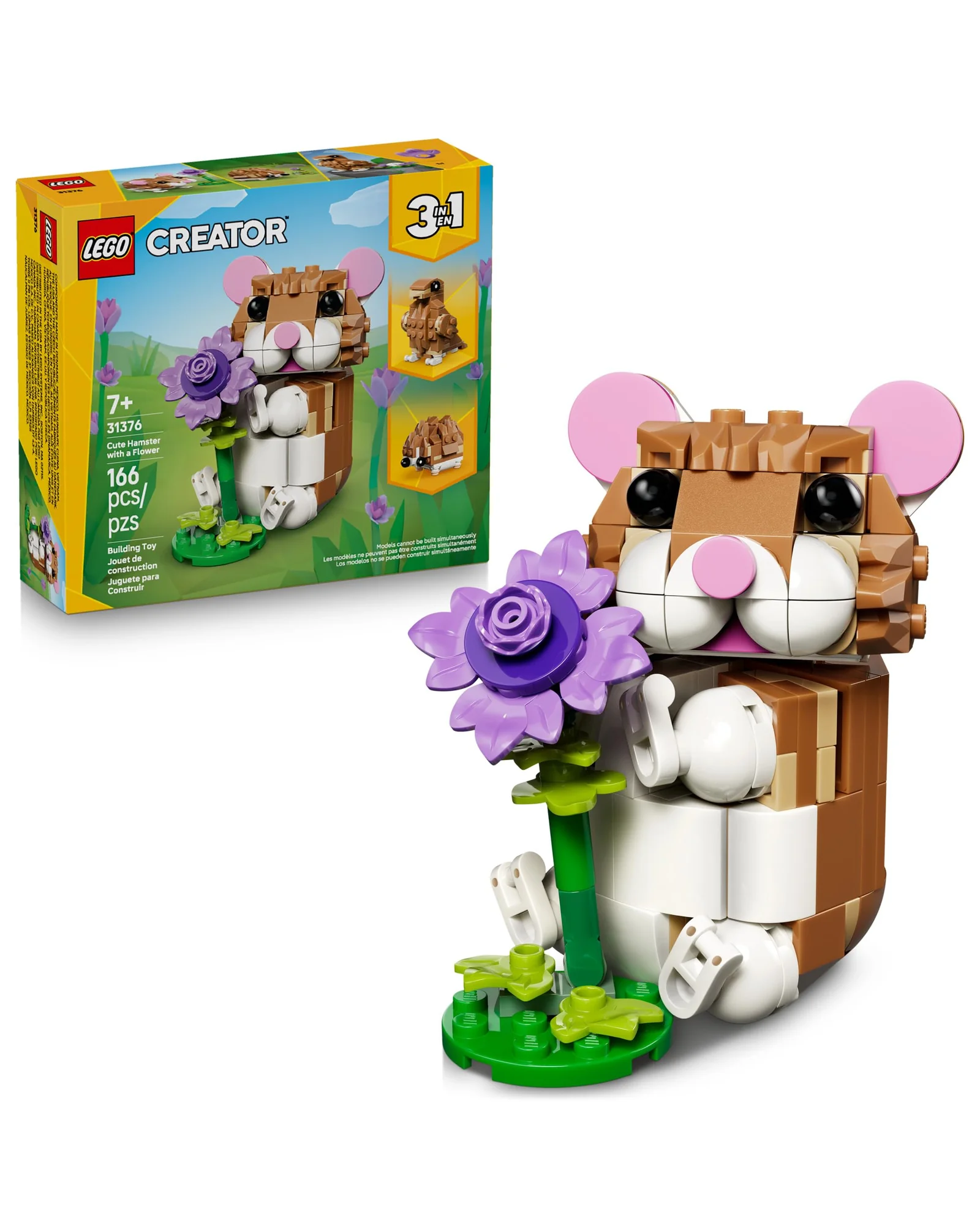 LEGO Creator 3 в 1 Милый хомяк с цветком — мульти