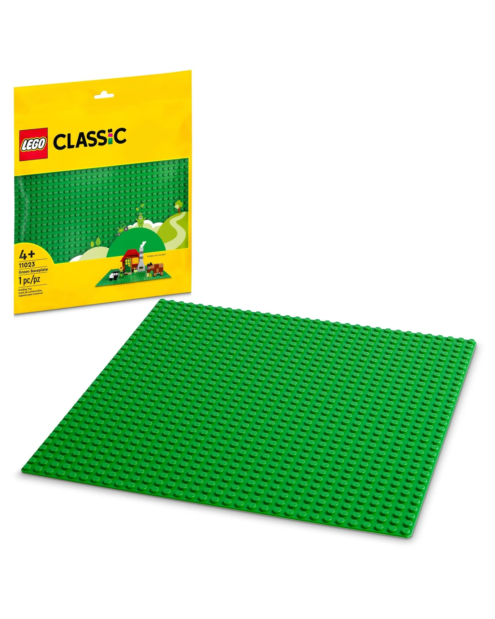 LEGO Classic Базовая пластина зелёная — зеленый