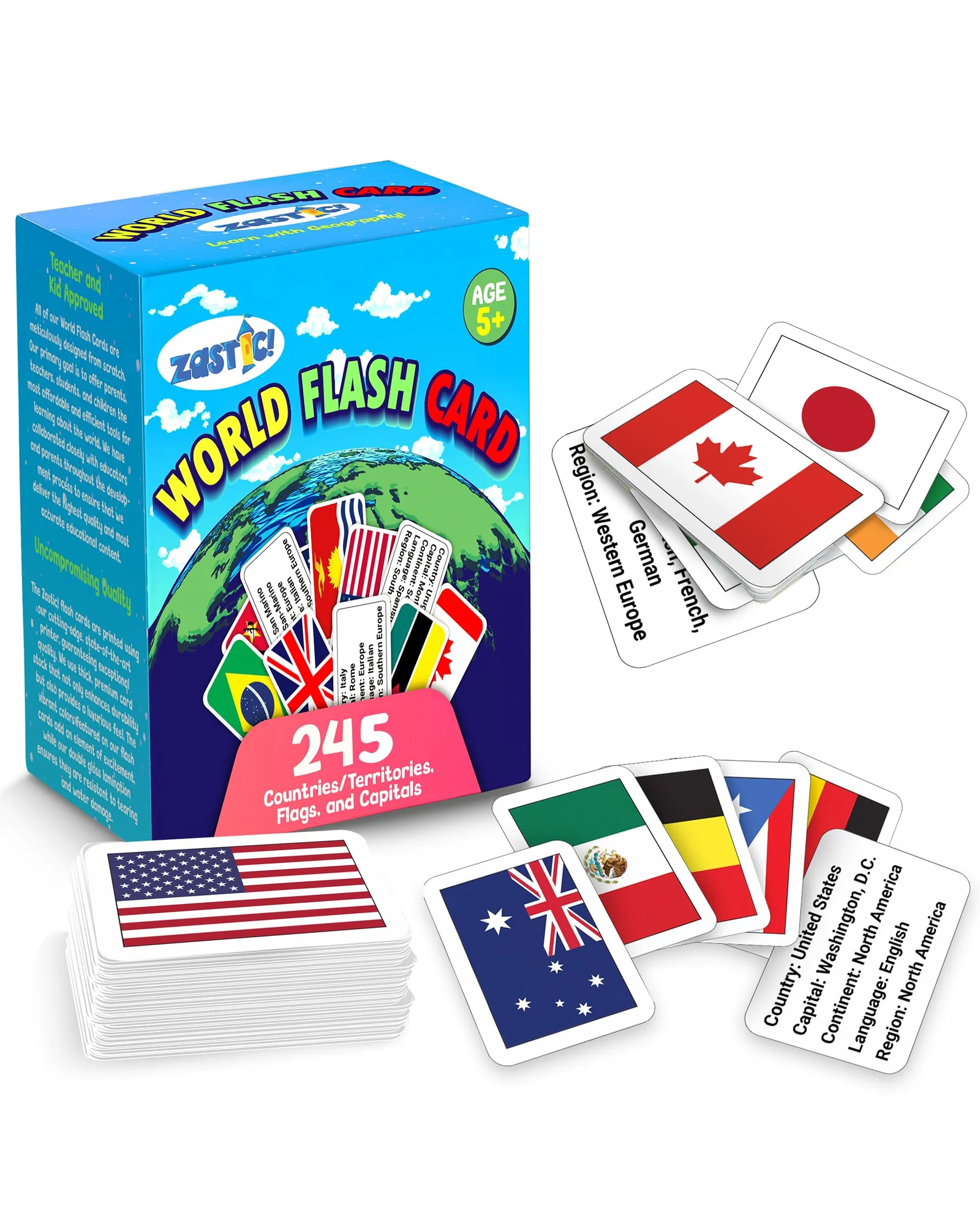 Zastic World Flags Flashcards флеш-карточки флагов стран — 1