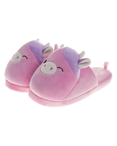 Плюшевые тапочки Squishmallows с объемной мордочкой — мульти