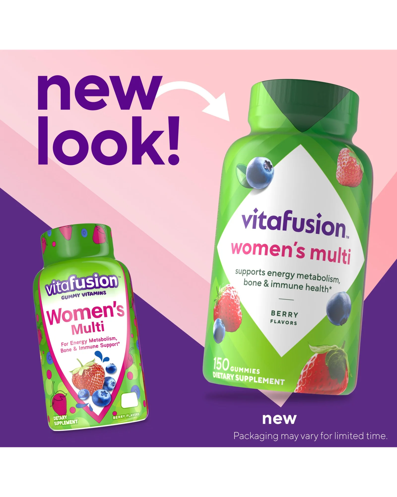Мультивитамины Vitafusion Women's 150 пастилок Berry — 2