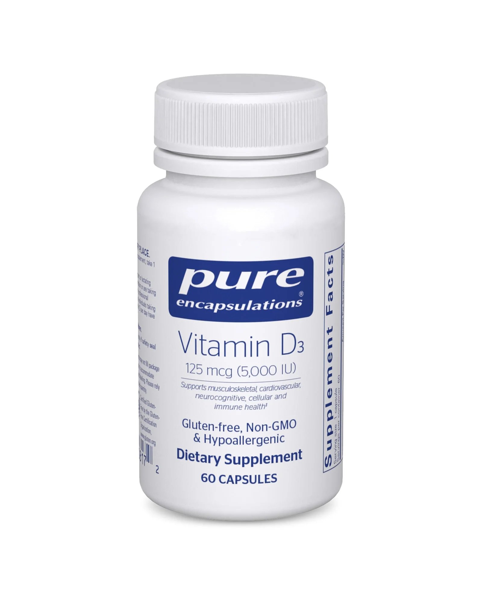 Pure Encapsulations Витамин D3 5000 МЕ 250 капсул — 1