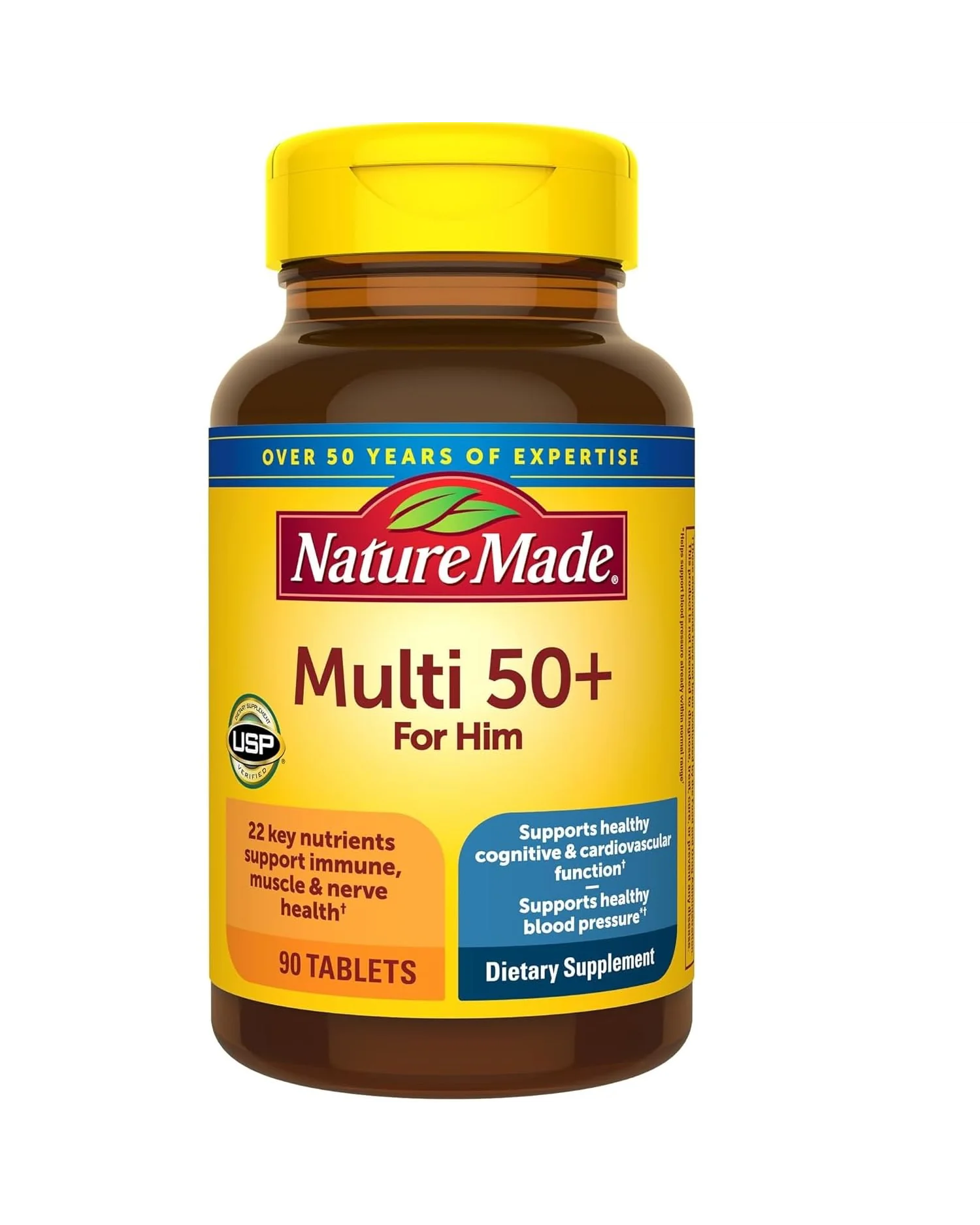 Nature Made Multi 50+ для мужчин 90 таблеток — мульти