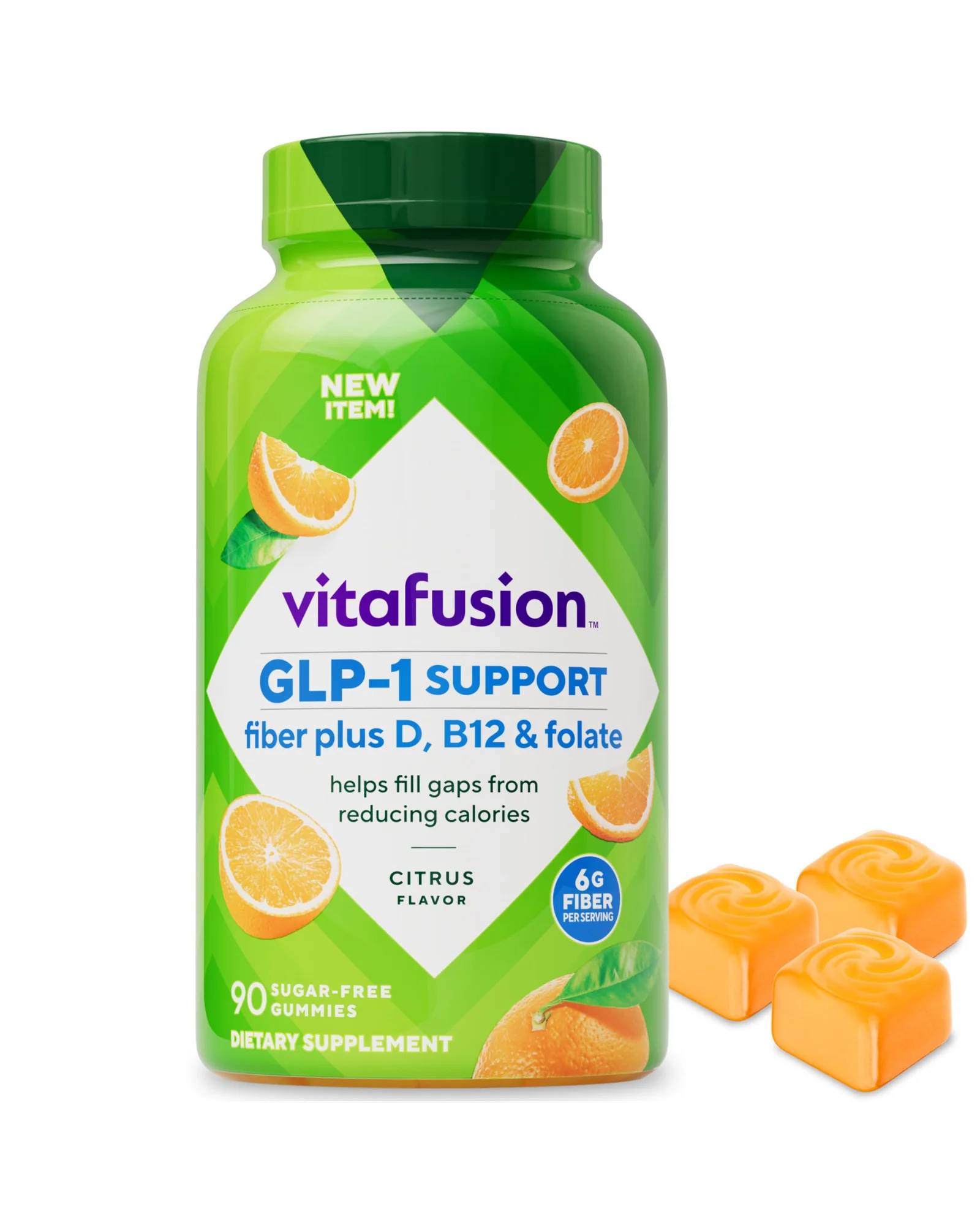Vitafusion GLP-1 Support Fiber Plus — белый