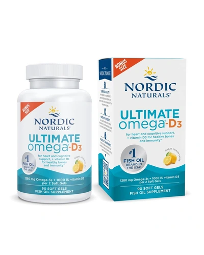 Nordic Naturals Omega-D3, лимон
