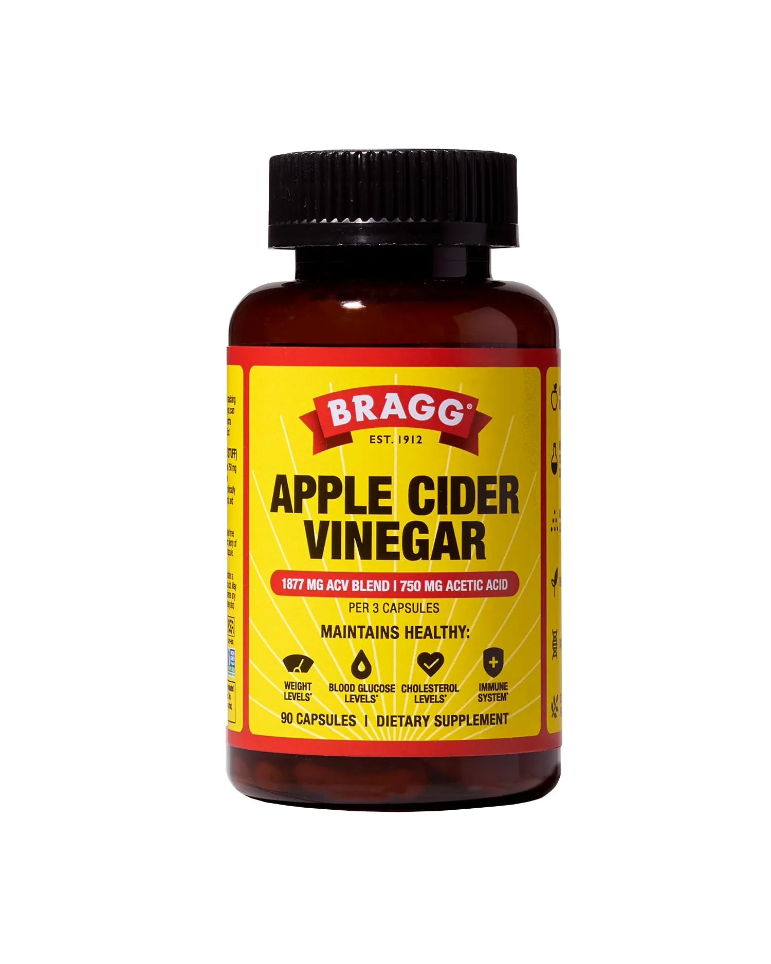 Bragg Organic Apple Cider Vinegar Capsules — коричневый