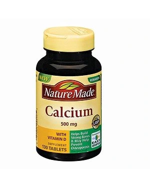 Nature Made Calcium с витамином D 500мг, 130 таблеток x3