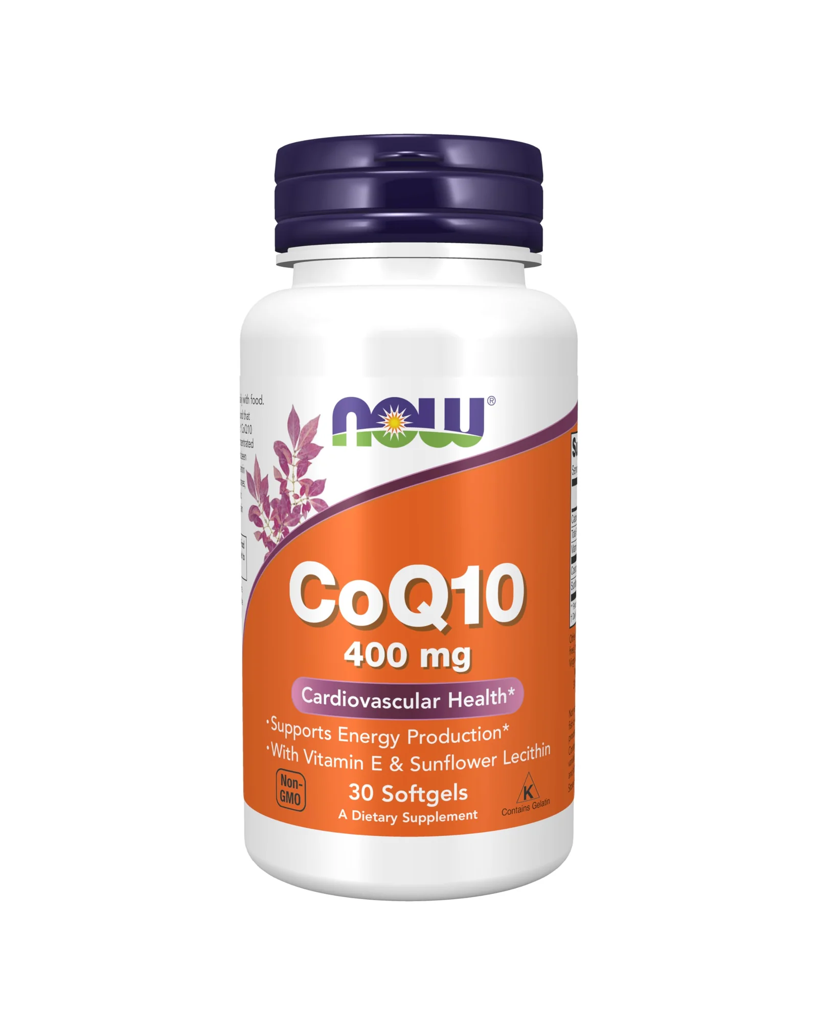 NOW Foods CoQ10 100-400мг, коэнзим Q10 — белый