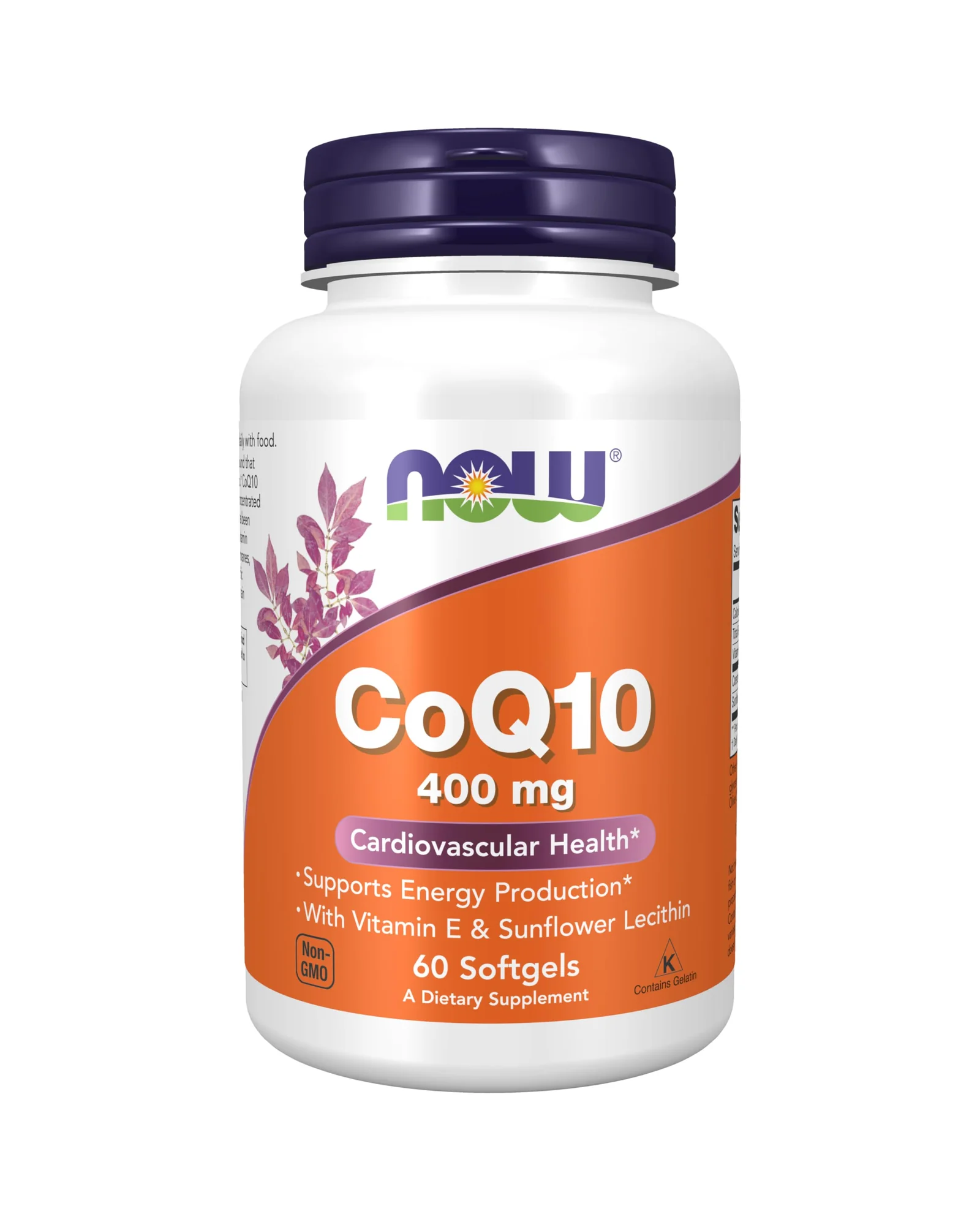NOW Foods CoQ10 100-400мг, коэнзим Q10 — белый