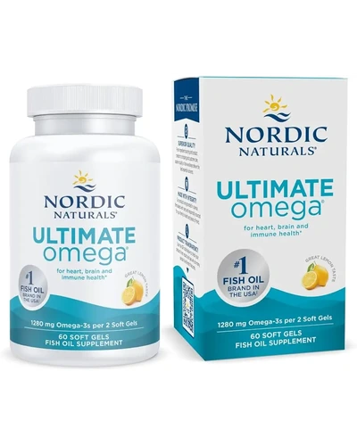 Nordic Naturals Ultimate Omega, Лимон 1280мг