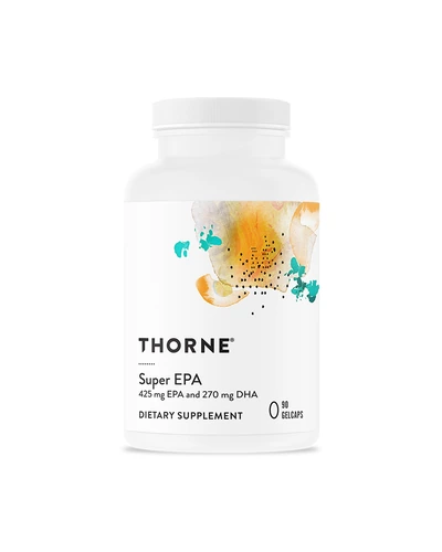 THORNE Super EPA - омега-3 рыбий жир для мозга и сердца 90 капсул