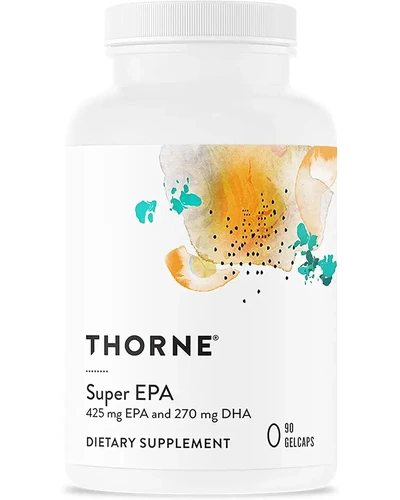 THORNE Super EPA Омега-3 рыбий жир, 180 мягких капсул
