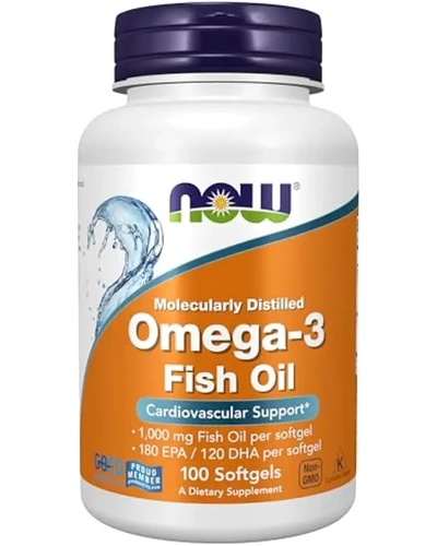 NOW Омега-3 180 EPA 120 DHA 100 Капсул (2 упаковки)