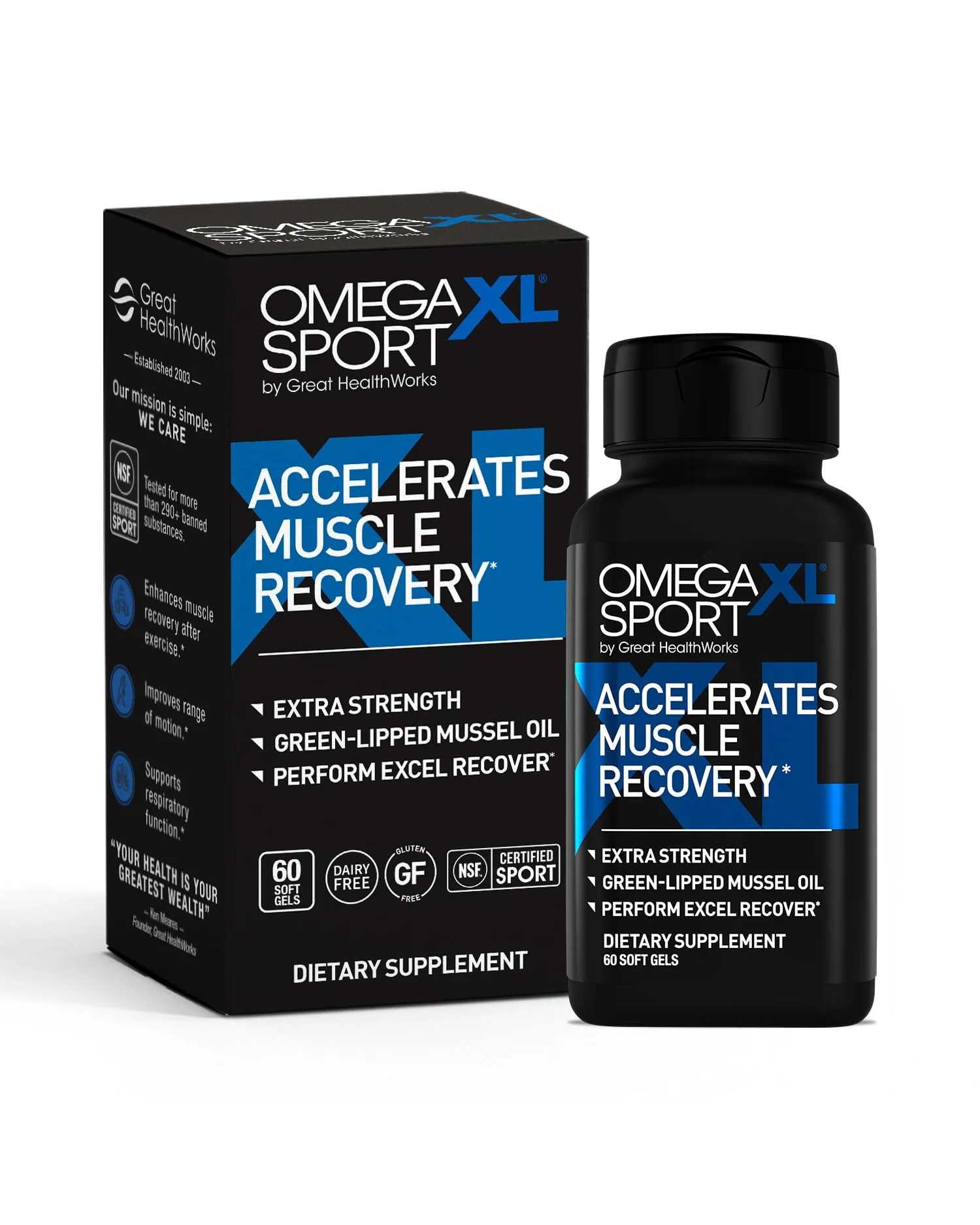 OmegaXL Joint Support Supplement добавка для суставов — синий