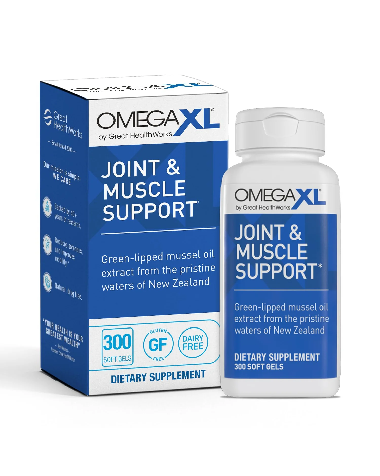 OmegaXL Joint Support Supplement добавка для суставов — синий