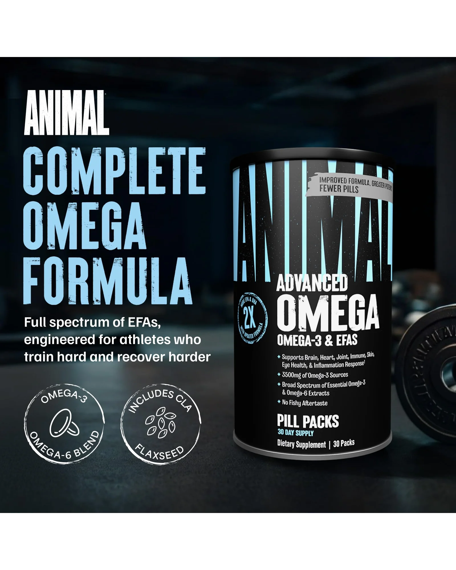 Animal Advanced Omega 3 - комплекс с EPA и DHA для спорта 30 пилов — 2