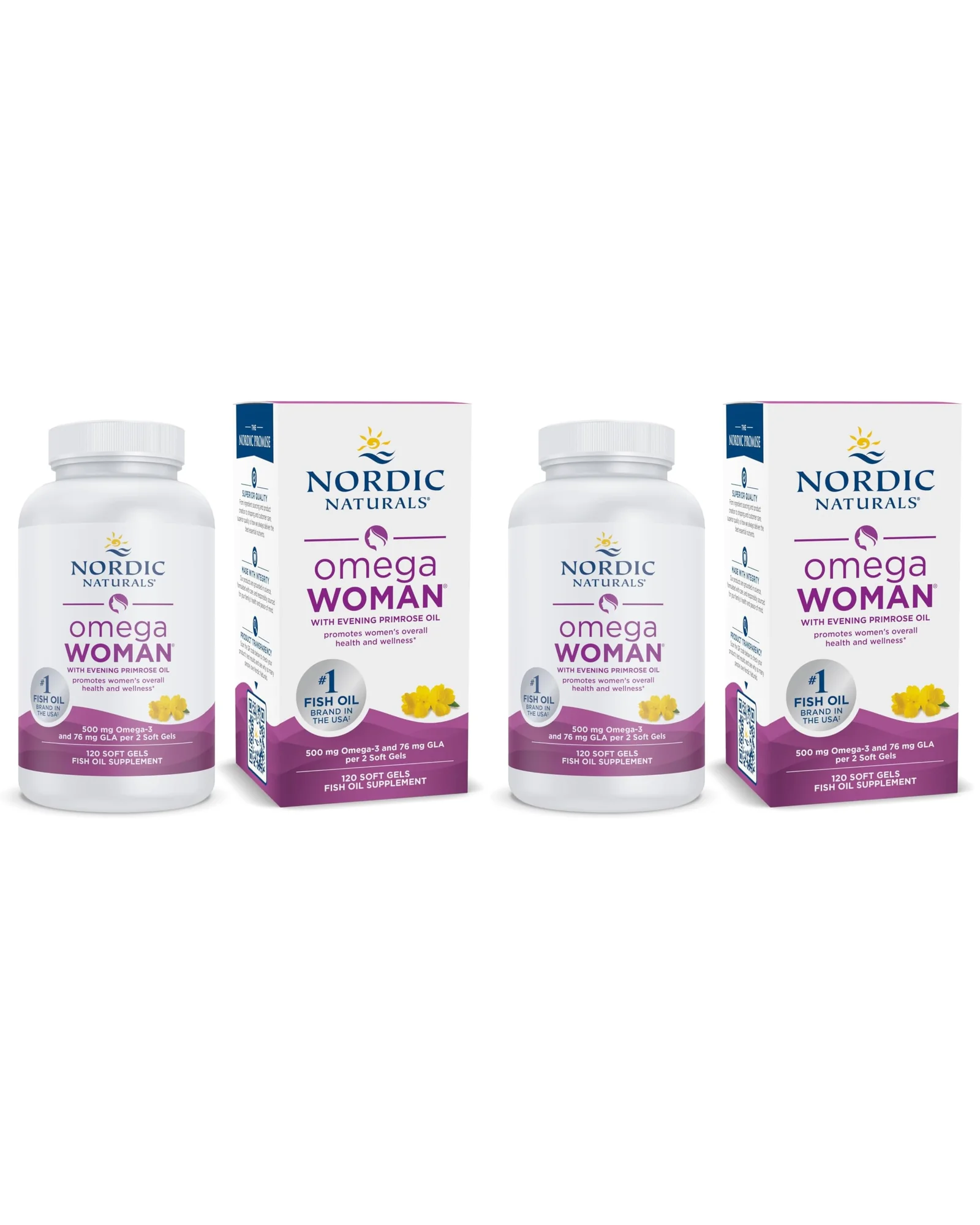 Nordic Naturals Omega Woman Лимон 500 мг Омега-3 — мульти
