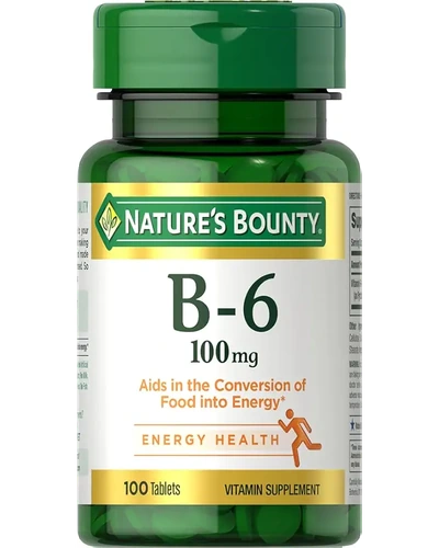 Nature's Bounty Витамин B6 100 мг 100 таблеток