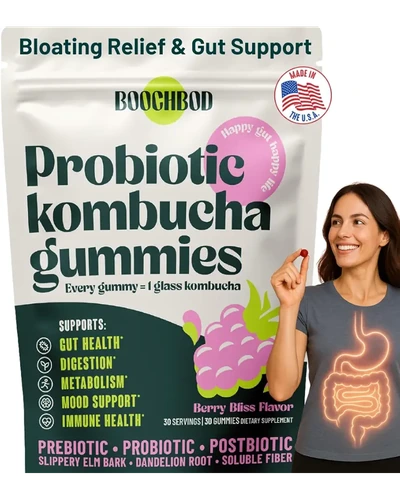 BoochBod Probiotic Kombucha Gummy