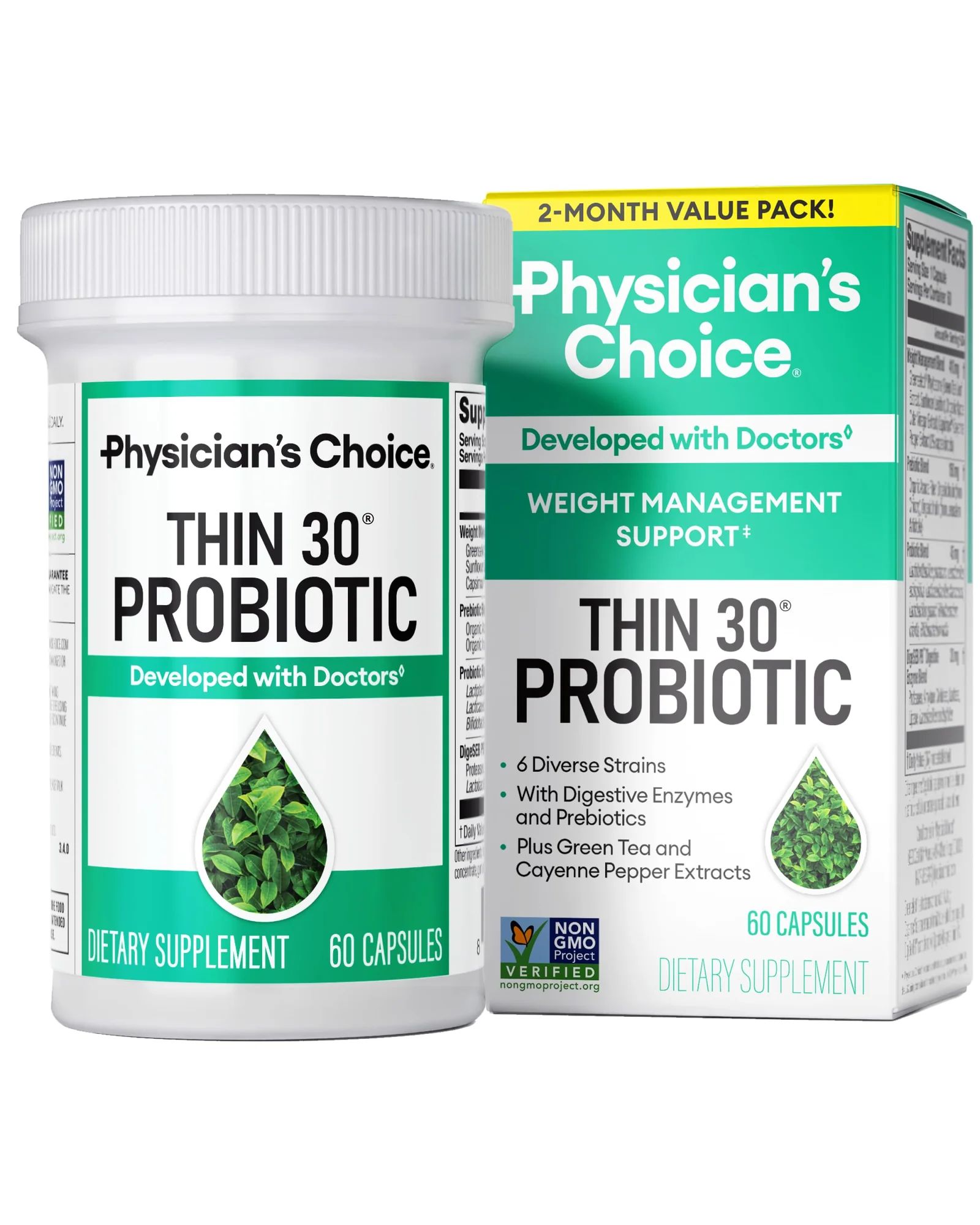 Physician's Choice Пробиотики для Управления Весом — мульти