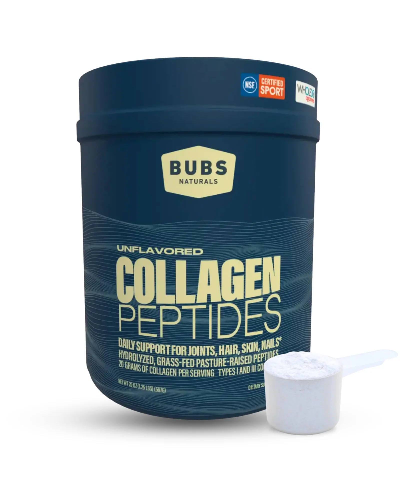 BUBS Naturals Collagen Peptides Powder — синий