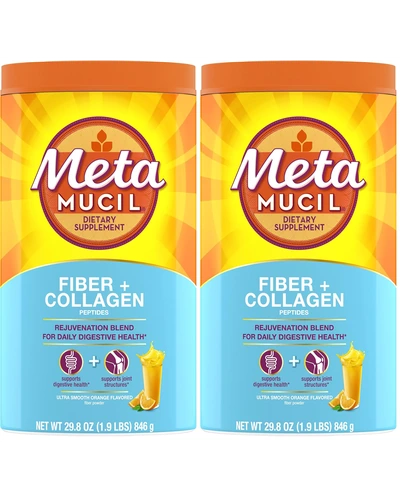Metamucil Fiber Collagen пищеводная добавка апельсин