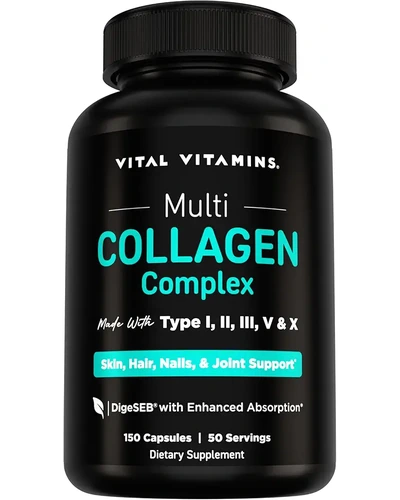 Vital Vitamins коллаген мультитип в капсулах