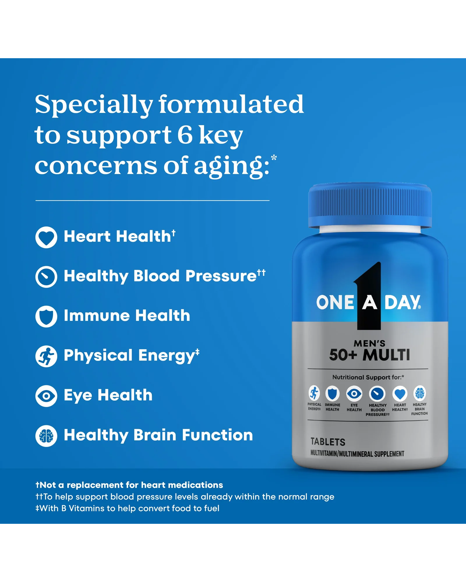 One A Day Men's 50+ Healthy Advantage мультивитамины для мужчин — 3