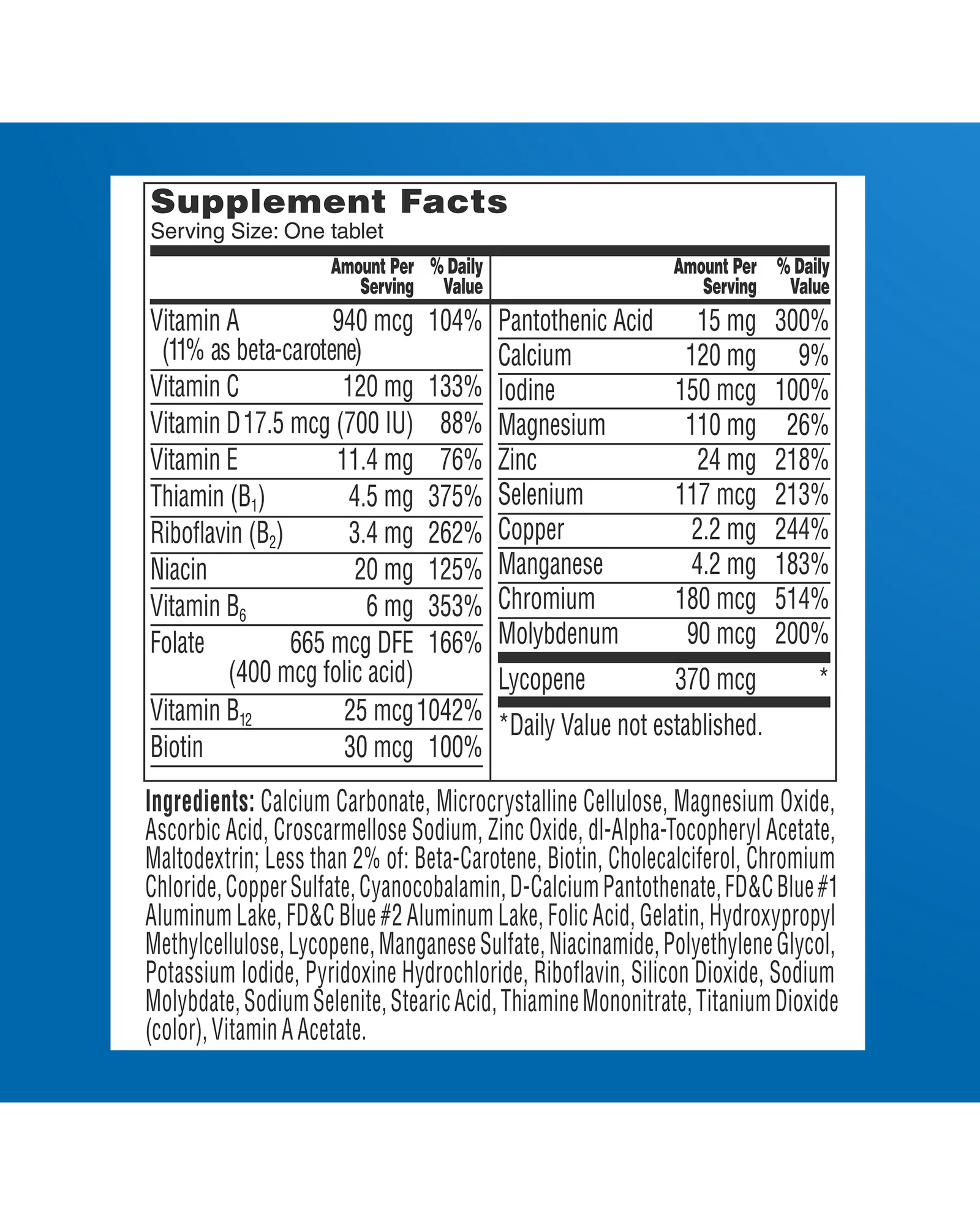 One A Day Men's 50+ Healthy Advantage мультивитамины для мужчин — 8