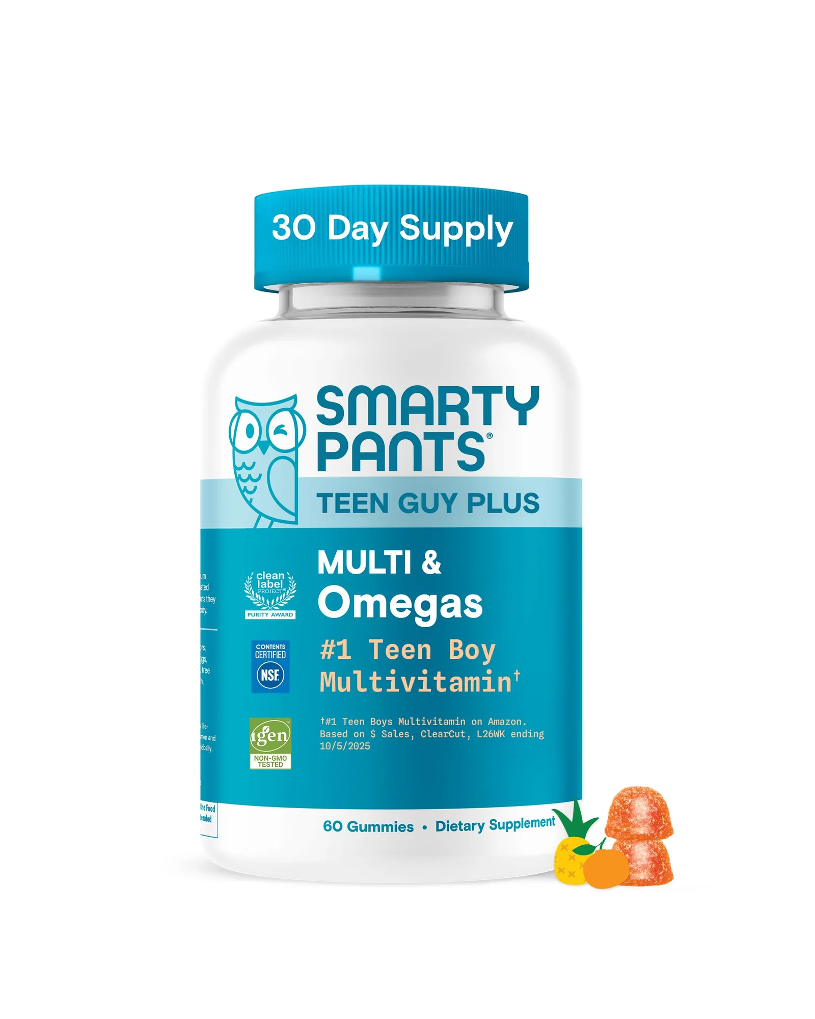 SmartyPants мультивитамины для мальчиков-подростков с Омега-3 — 1