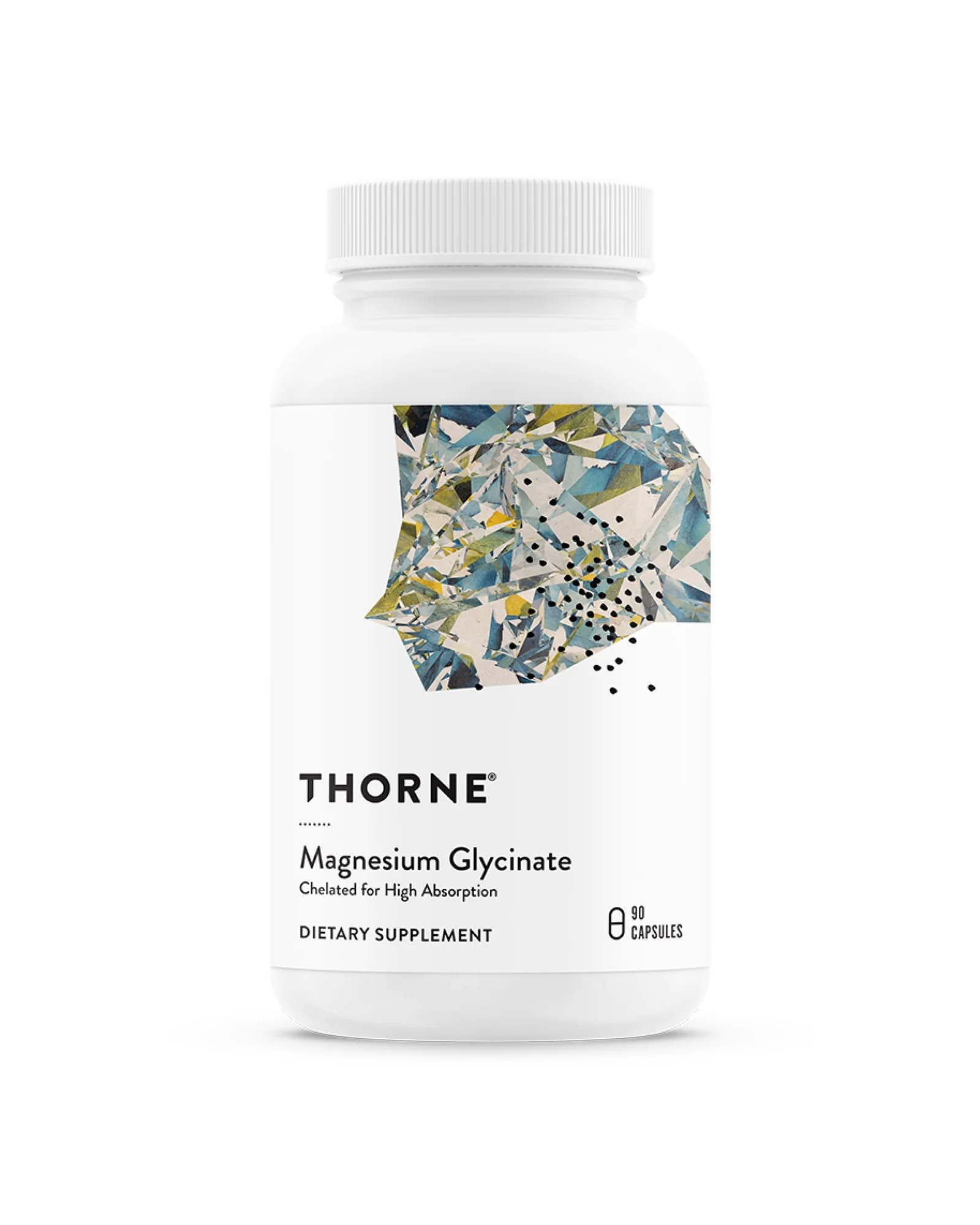 THORNE Магний глицинат 120 мг капсулы 90 шт — белый